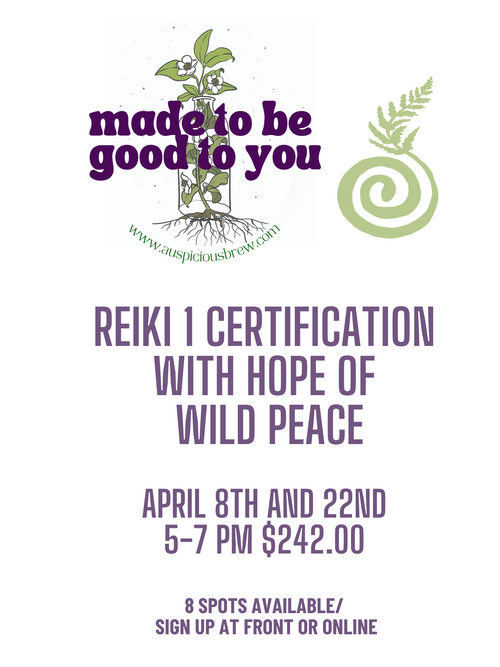 Reiki 1 At Auspicious Brew